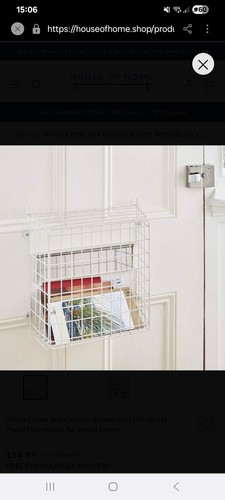 Letter box catcher white - catcher,
